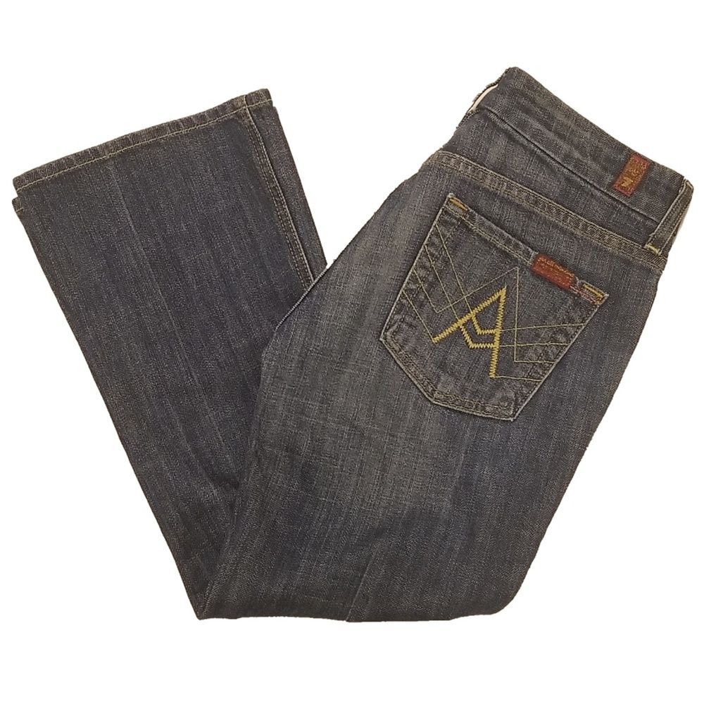 7 for All Mankind Crop "A" Pocket Jeans 26x23